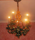 111029 BRONZE FRENCH STYLE FIVELIGHT CHANDELIER