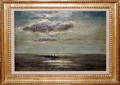 102010 HENRY WARD RANGER OIL ON WOOD PANEL SEASCAPE