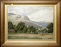 102008 HERMANN O HERZOG OIL ON CANVAS LANDSCAPE