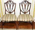 102034 AMERICAN MAHOGANY SHIELDBACK CHAIRS