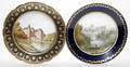 101012 SEVRES FRENCH PORCELAIN LANDSCAPE PLATES