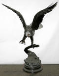 101044 BRONZE SCULPTURE EAGLE
