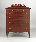 Soap Hollow Pennsylvania painted pine chest of drawers dated 1853