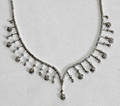 100019 DIAMOND  WHITE GOLD NECKLACE