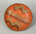 Pennsylvania redware pie plate probably Dryville 19th c