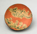 Redware toddy plate probably Hartford Connecticut early 19th c