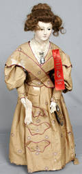 093003 FRENCH LADY DOLL W KID BODY