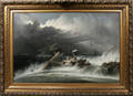 092009 JOSHUA SHAW OIL ON CANVAS SHIPWRECK
