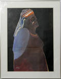 092038 RICHARD KOZLOW MIXED MEDIA INDIAN WOMAN