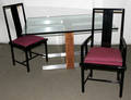 092048 VLADIMIR KAGAN CUBIST DINING TABLE W CHAIRS
