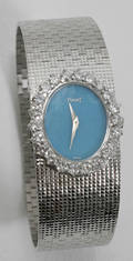 090040 PIAGET DIAMOND  PLATINUM LADIES WATCH