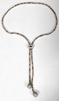 090026 DIAMOND SAPPHIRE  WHITE GOLD NECKLACE