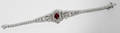 090022 DIAMOND RUBY  WHITE GOLD BRACELET