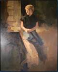 092028 WILLIAM MARTMER OIL ON CANVAS YOUNG LAD