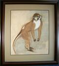 092022 CHARLES CULVER WATERCOLOR GENUINE MONKEY