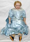 041097 ANTIQUE ENGLISH WAX DOLL C 185070 H 17