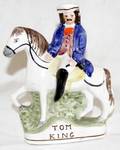 041069 STAFFORDSHIRE TOM KING ON HORSEBACK C 1850