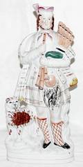 041063 STAFFORDSHIRE POTTERY FIGURE SCOTTISH BAGPIPER