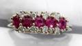 041151 14KT GOLD RUBY  DIAMOND RING