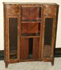 041140 FR LOUIS XV STYLE SATINWOOD VENEER BOOKCASE