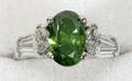 052072 247CT ENHANCED GREEN DIAMOND  PLATINUM RING