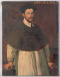 Italian oil on canvas portrait of a priest 17thearly 18th c