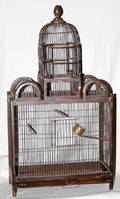 021158 WOOD  WIRE BIRD CAGE H 39 W 21 D 10