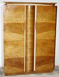 021156 ART DECO STYLE WALNUT ARMOIRE H 70 W 51