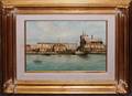 062076 TREMONT OIL ON CANVAS 12x16 HARBOR SCENE