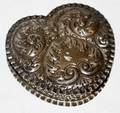 061171 GORHAM STERLING SILVER REPOUSSE HEARTFORM BOX