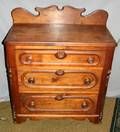 040085 AMERICAN ANTIQUE WALNUT WASH STAND C 1890