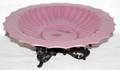 031165 PEKING PINK MOLDED GLASS CENTERPIECE DIA 17