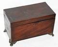 031134 ENGLISH ROSEWOOD TEA CADDY C 1820 W 95