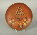 Pennsylvania redware pie plate 19th c