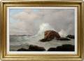 062083 WARREN W SHEPPARD OIL ON CANVAS SEASCAPE