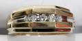 061192 10KT GOLD  DIAMOND GENTLEMANS BAND RING