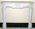 050095 CARVED MARBLE FIREPLACE MANTEL H 425 W 51