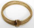 041278 ITALIAN 14KT GOLD 3STRAND BRACELET L 73