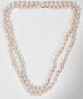 030097 6575 MM CULTURED PEARL  14KT GOLD NECKLACE