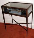 021187 HEPPLEWHITE STYLE MAHOGANY VITRINE H34 W31