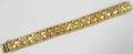 021209 14KT YELLOW GOLD WIDE LINK BRACELET L 8