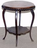 020159 OAK ROUND PARLOR TABLE C1900 H 29 DIA 25
