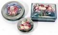 070068 MOORCROFT ENGLISH POTTERY BOWLS  COVERED BOX
