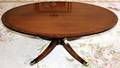 062115 FEDERAL STYLE MAHOGANY PEDESTAL COFFEE TABLE