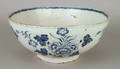 English Delft blue and white bowl mid 18th c