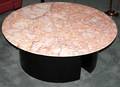 052183 MARBLE TOP ROUND COCKTAIL TABLE H17 DIA 47