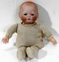 051123 GERMAN BISQUE  CLOTH C BABY DOLL C1920