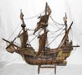 050141 GERMAN WOOD MODEL SAILING SHIP SANTA MARIA