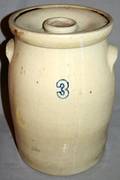 040194 3GALLON POTTERY JAR C1900 H 135 DIA 9