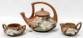 030144 ROSEVILLE DOGWOOD TEA POT CREAMER  SUGAR